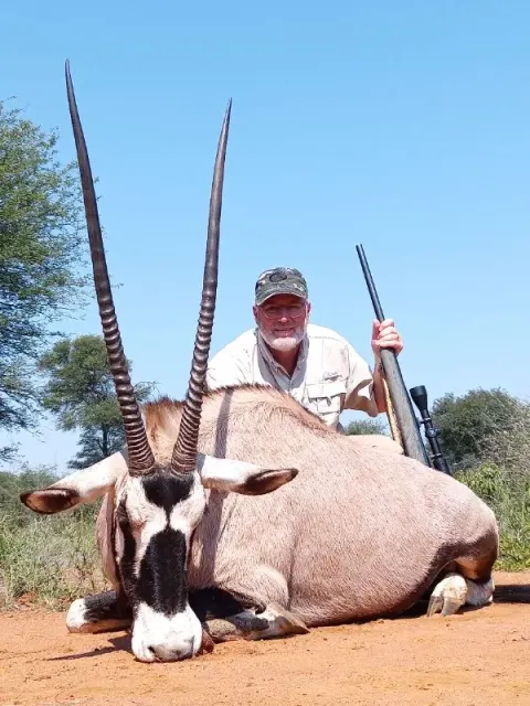 Gemsbok trophy photographed at Kuvhima Safaris, Limpopo.