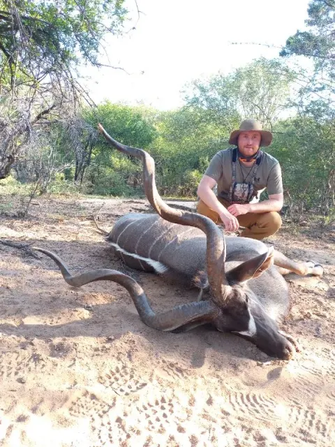 Greater Kudu trophy photographed at Kuvhima Safaris, Limpopo.