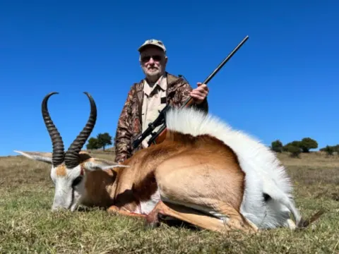Springbok trophy photographed at Kuvhima Safaris, Limpopo.