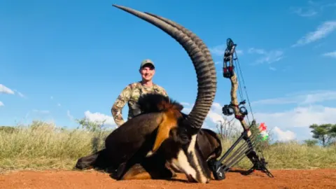 Sable Antelope trophy photographed at Kuvhima Safaris, Limpopo.