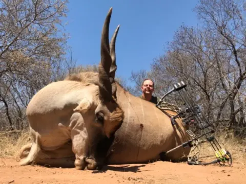 Eland trophy photographed at Kuvhima Safaris, Limpopo.