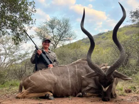 Greater Kudu trophy photographed at Kuvhima Safaris, Limpopo.
