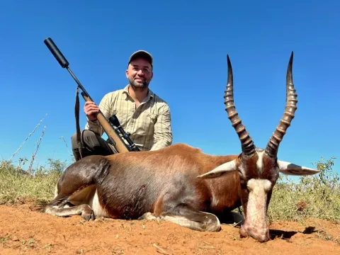 Blesbok trophy photographed at Kuvhima Safaris, Limpopo.